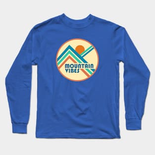 Mountain Vibes Retro Western Lines Long Sleeve T-Shirt